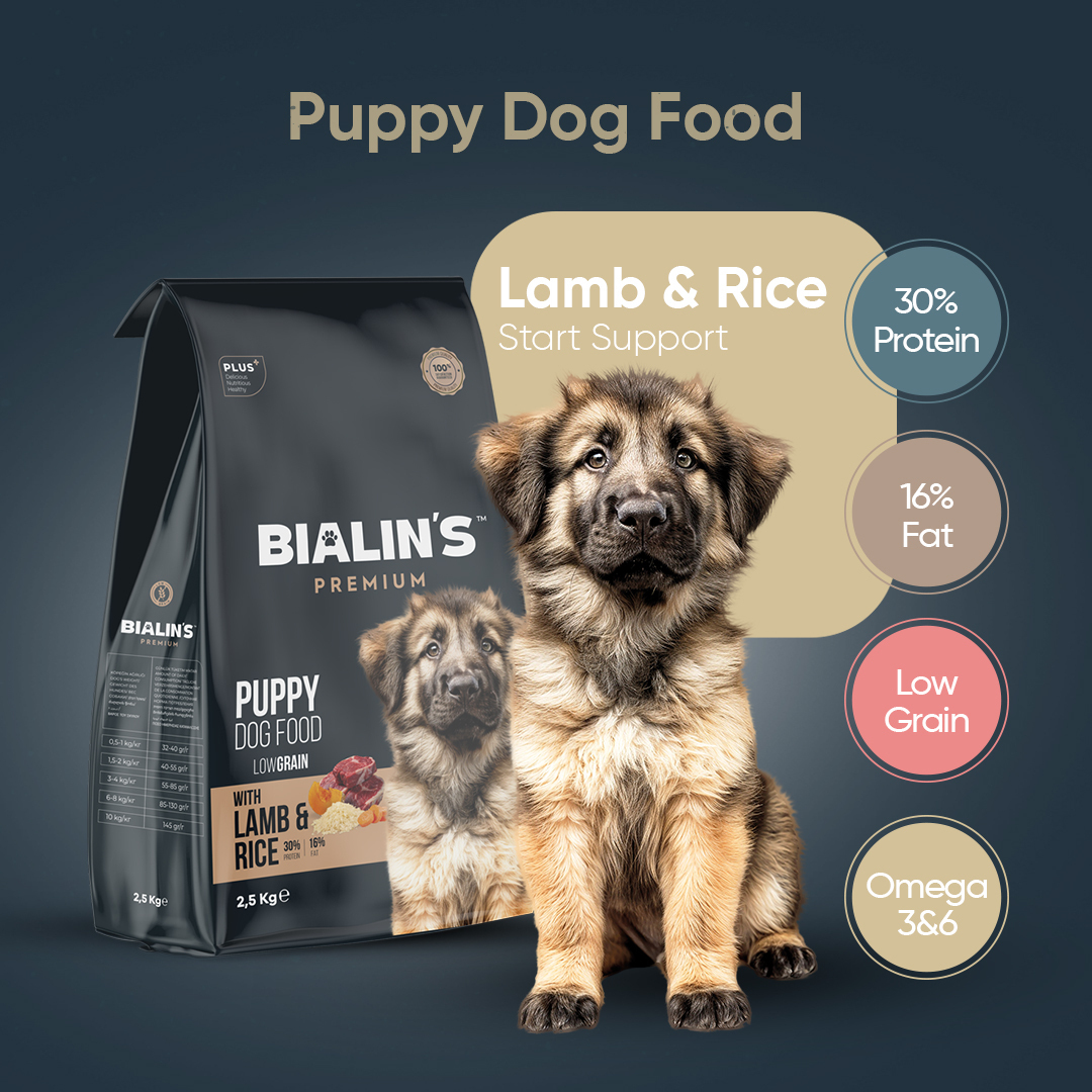 Bialins Premium Yavru Köpek Maması Kuzu & Pirinçli 2.5kg