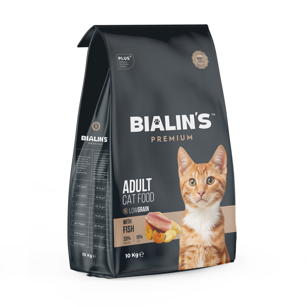 Bialins Premium Yetişkin Kedi Maması Balıklı 10kg