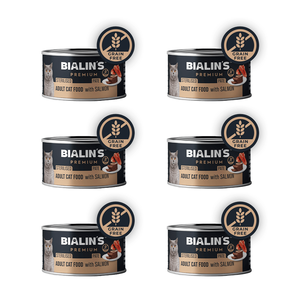 6'lı Kısırlaştırılmış Yetişkin Kedi Maması - Somonlu 100 Gram