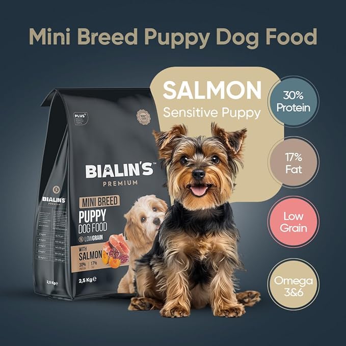 Bialins Premium Mini Breed Yavru Köpek Maması Somonlu 2.5kg