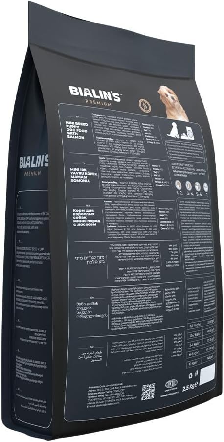 Bialins Premium Mini Breed Yavru Köpek Maması Somonlu 2.5kg
