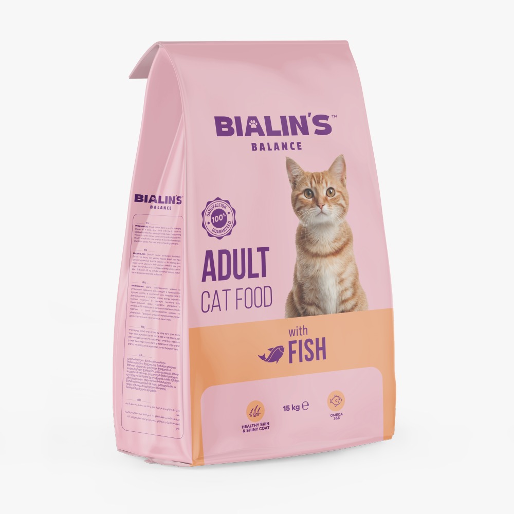 Bialin’s Yetişkin Kedi Maması Balıklı 15 Kg
