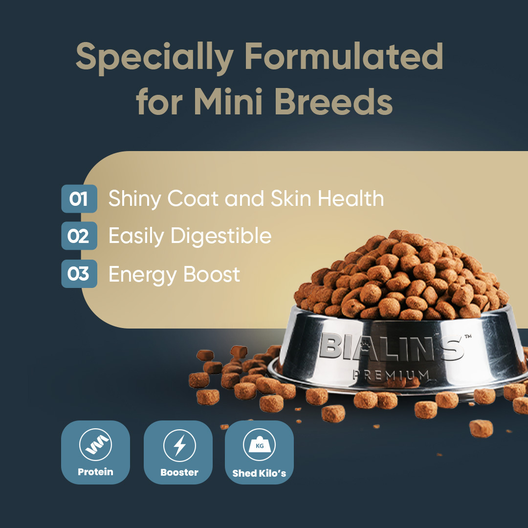 Bialins Premium Mini Breed Yetişkin Köpek Maması Kuzu & Pirinçli 12kg