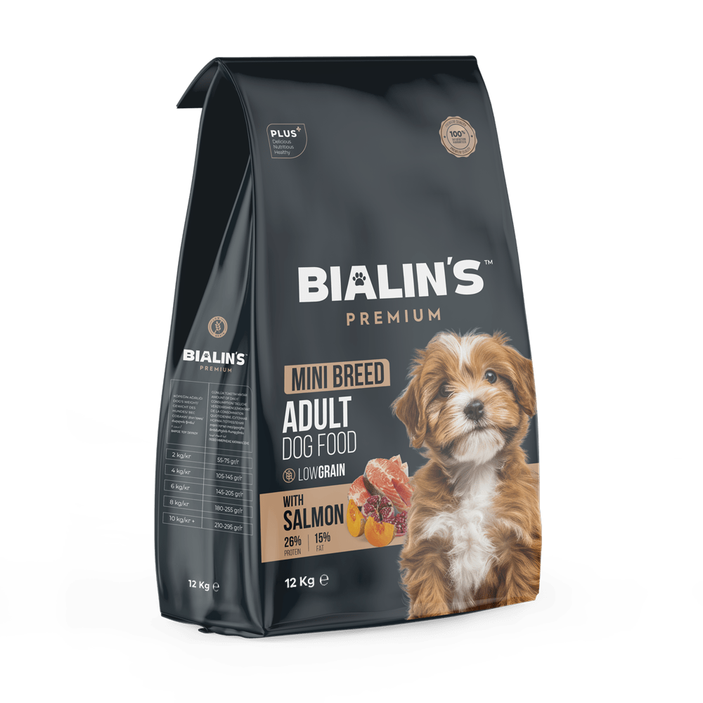 Bialins Premium Mini Breed Yetişkin Köpek Maması Somonlu 12kg