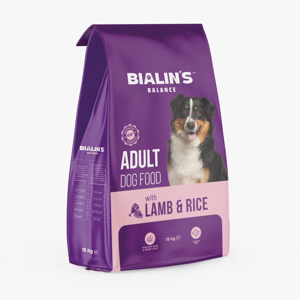 Bialin’s Yetişkin Köpek Maması Kuzu & Pirinçli 15 Kg