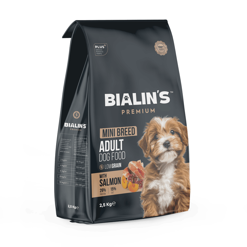Bialins Premium Mini Breed Yetişkin Köpek Maması Somonlu 2.5kg