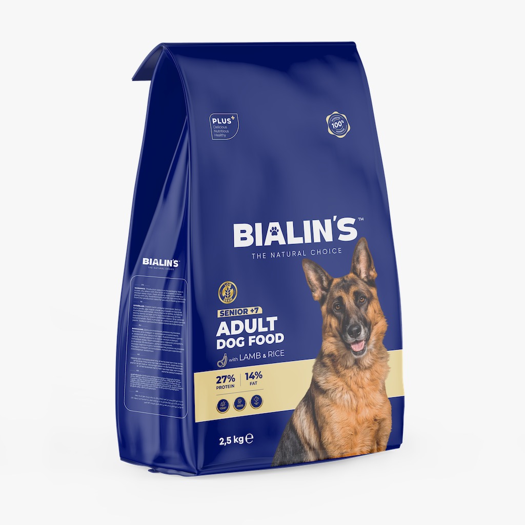 Bialin’s Nature Senior +7 Yetişkin Köpek Maması Kuzu & Pirinçli 2.5 Kg